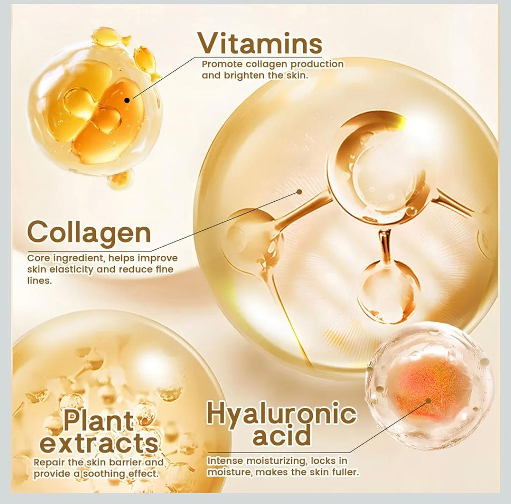 Gesichtspflege Set Damen, 11 Stück Skin Care Set mit Collagen