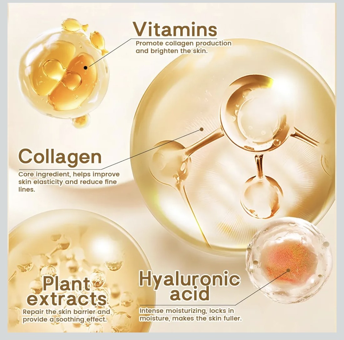 Gesichtspflege Set Damen, 11 Stück Skin Care Set mit Collagen